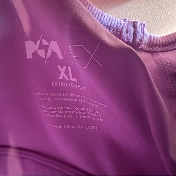 PopFlex Not Your Typical Tank (Built-in Bra) - Mystic Purple - Picture 6 of 7